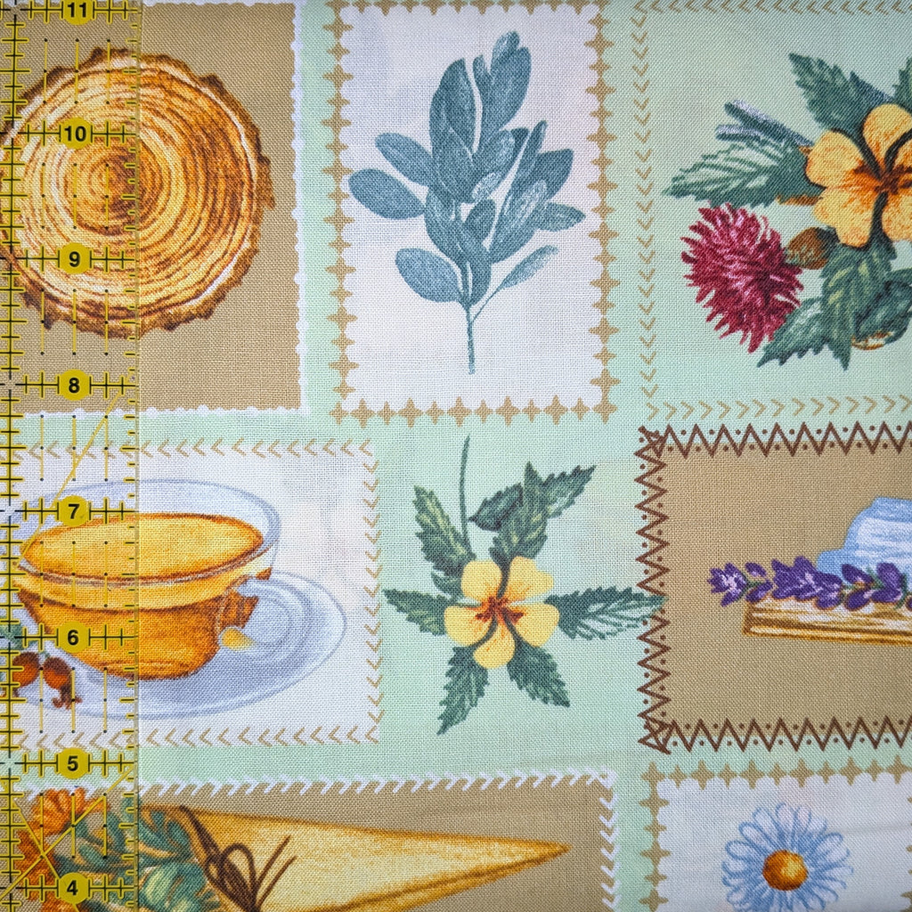 David Textiles ~ APOTHECARY (Potpourri of Novelty) ~ Multi ~ Sold by the 1/2 Yard