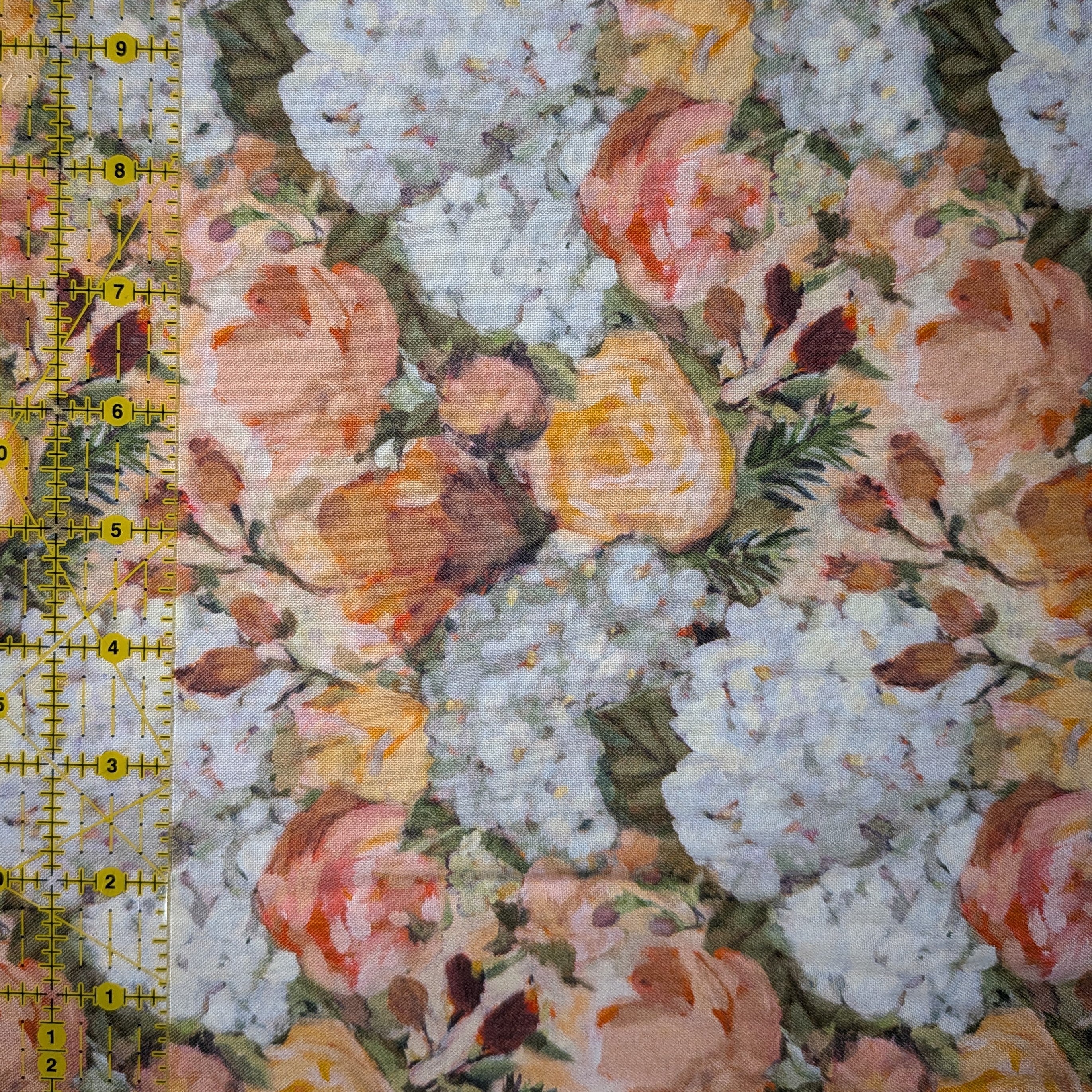 Springs Creative ~ Hydrangea ~ PACKED HYDRANGEA ~ (Licensed Print) ~ Multi ~ Sold by the 1/2 Yard