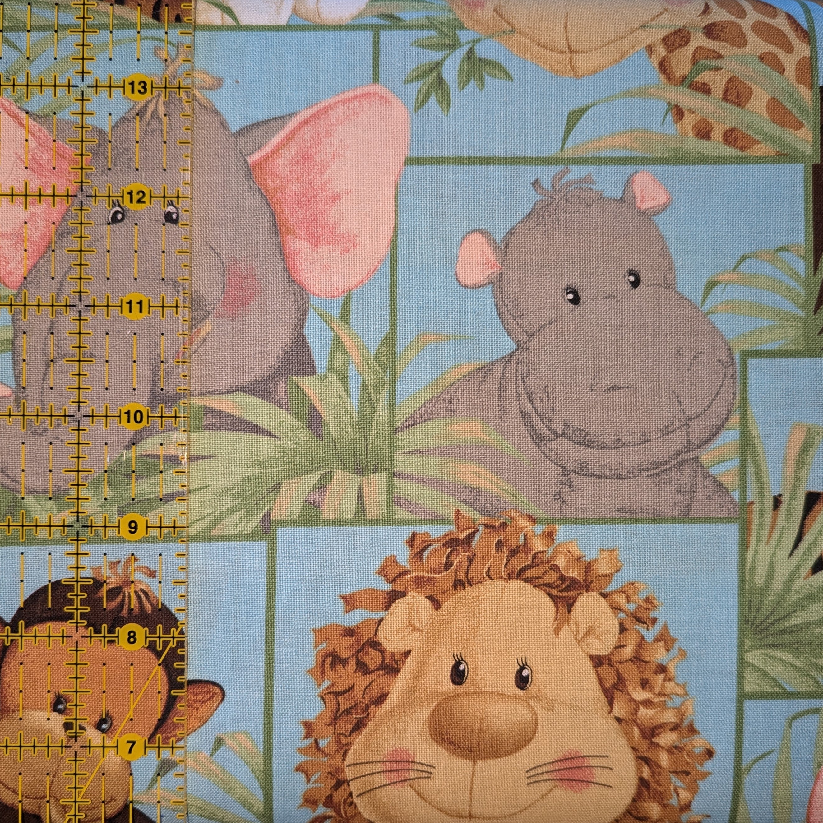 Fabric Traditions ~ JUNGLE BABIES ~ Multi ~ Sold by the 1/2 Yard