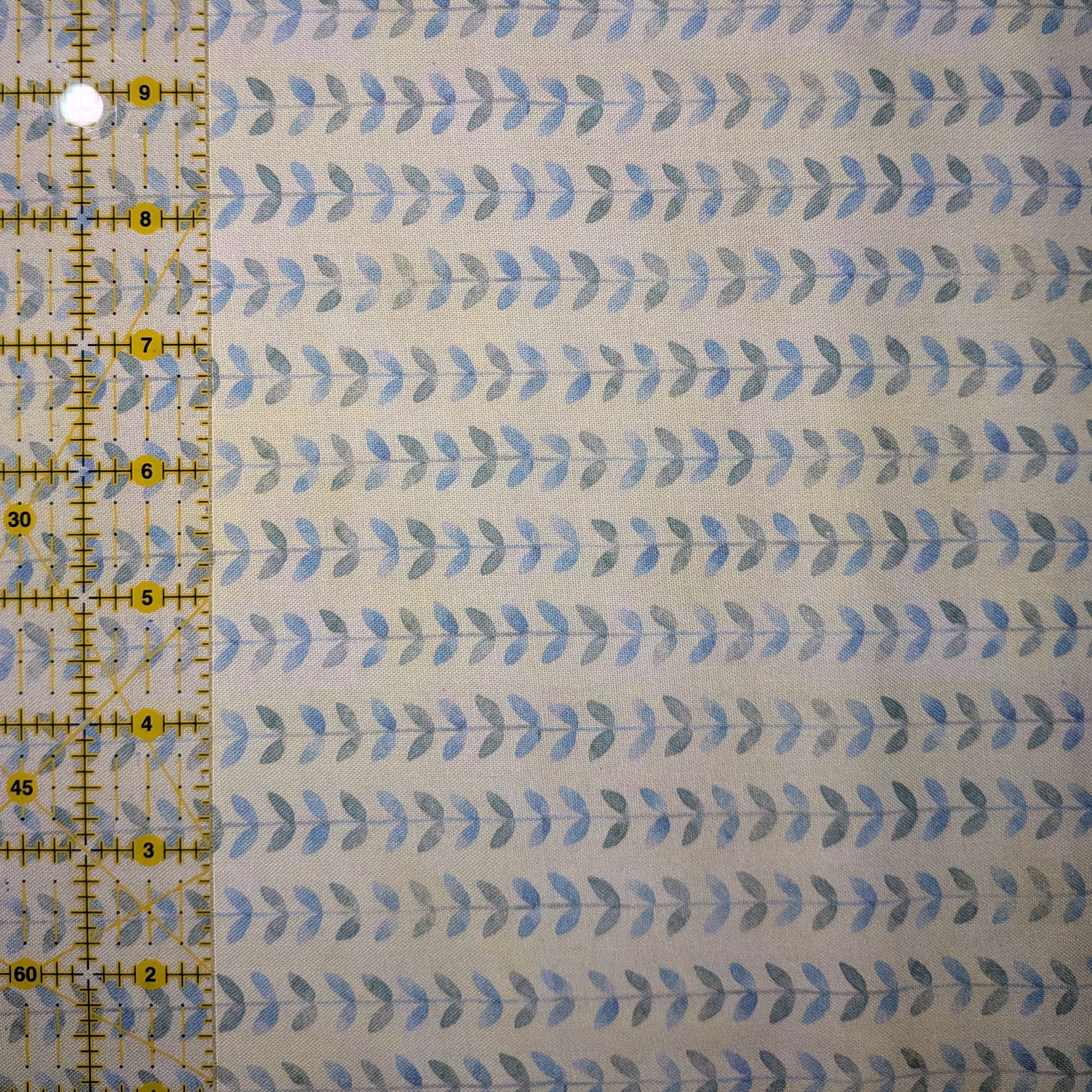 Springs Creative ~ Mushrooms ~ LEAF STRIPE ~ (Licensed Print) ~ Green ~ Sold by the 1/2 Yard