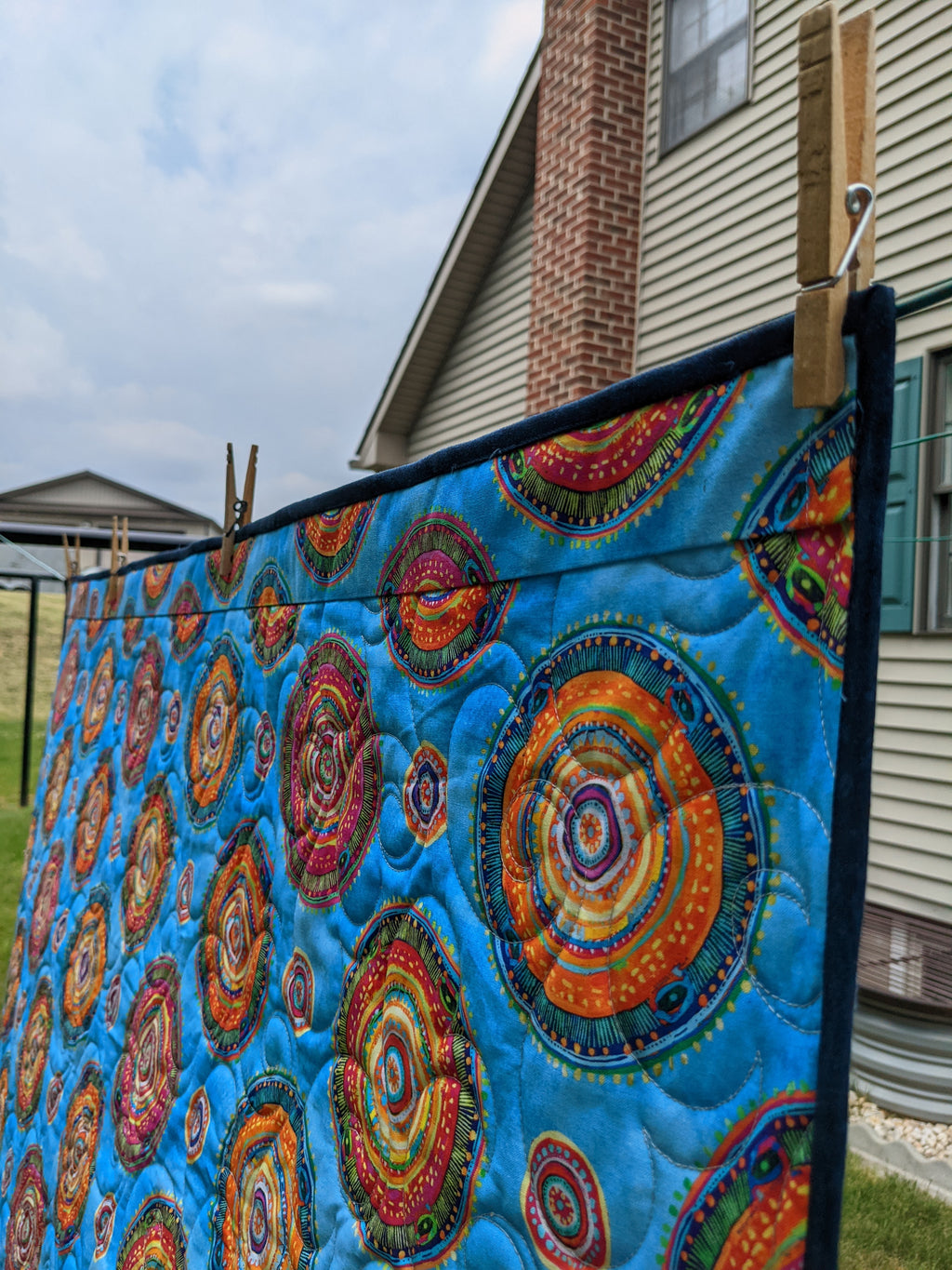 NEW ~ Songbird Serenade Wall-hanging with Rod Placket ~ P&B Textiles ~ Machine Quilted ~ Finished