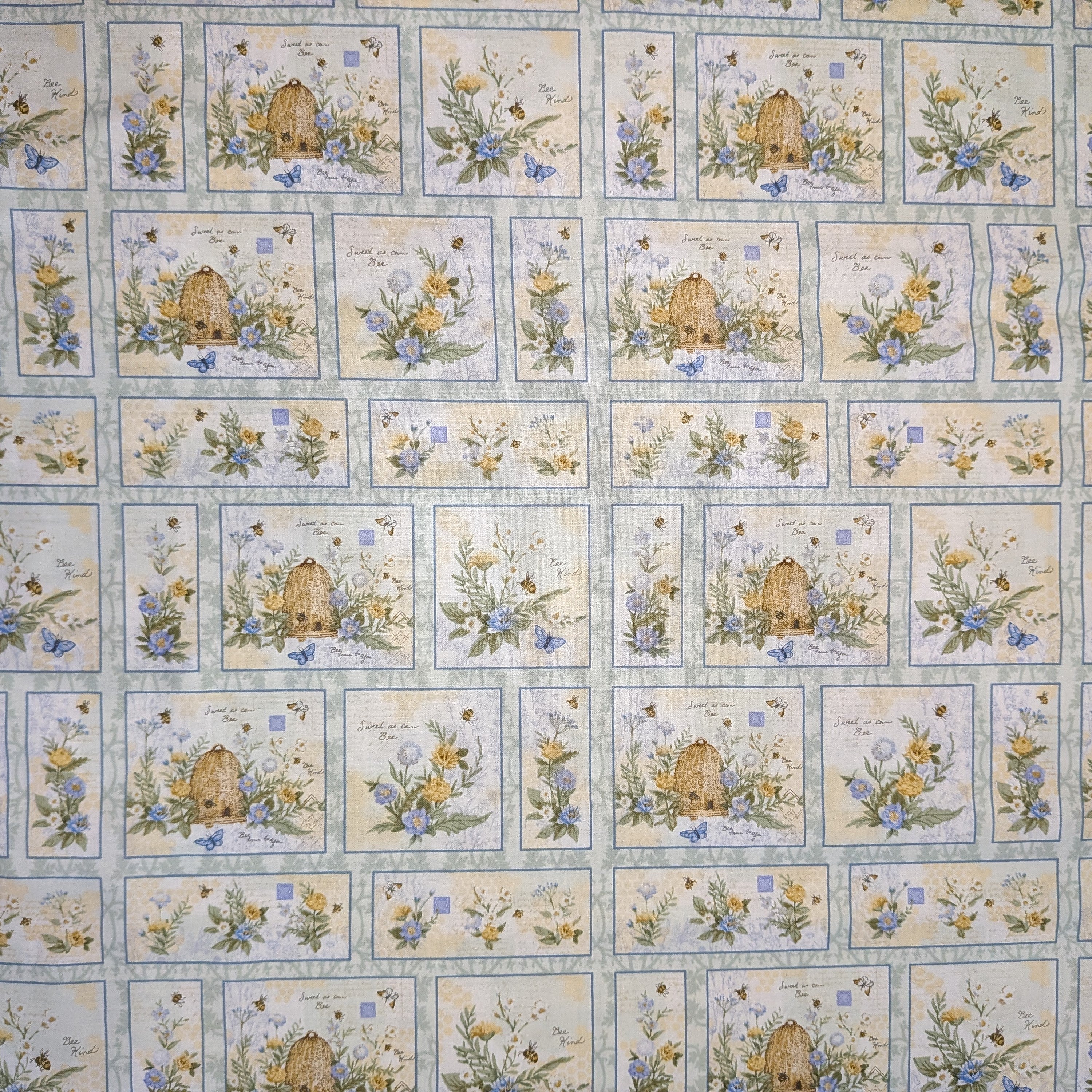 Springs Creative ~ Sweet As Can Bee ~ PATCH ~ (Licensed Print) ~ Multi ~ Sold by the 1/2 Yard