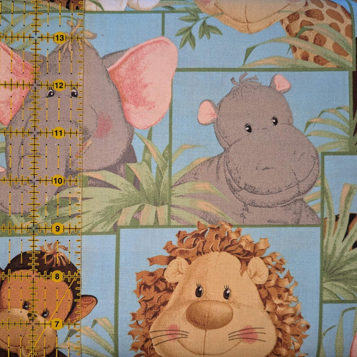 Fabric Traditions ~ JUNGLE BABIES ~ Multi ~ Sold by the 1/2 Yard