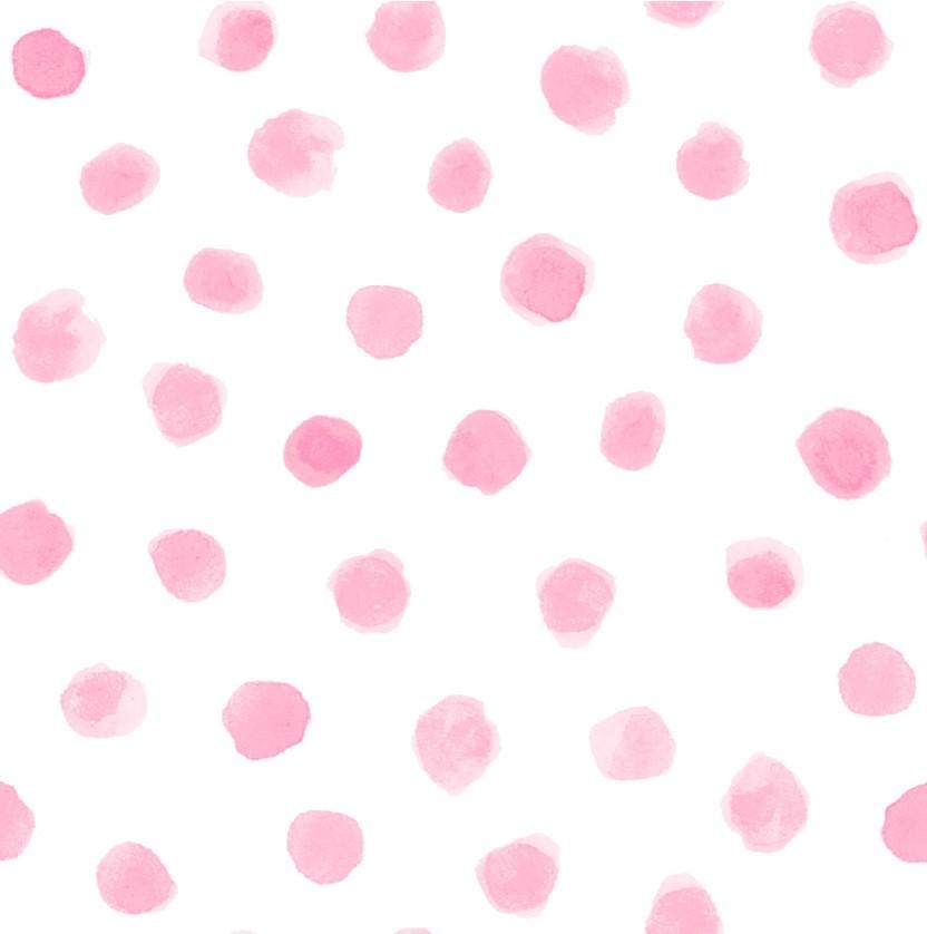 3 Wishes Fabric ~ PINK DOTS~ FLANNEL ~ Pink and White ~ Sold by the 1/2 Yard