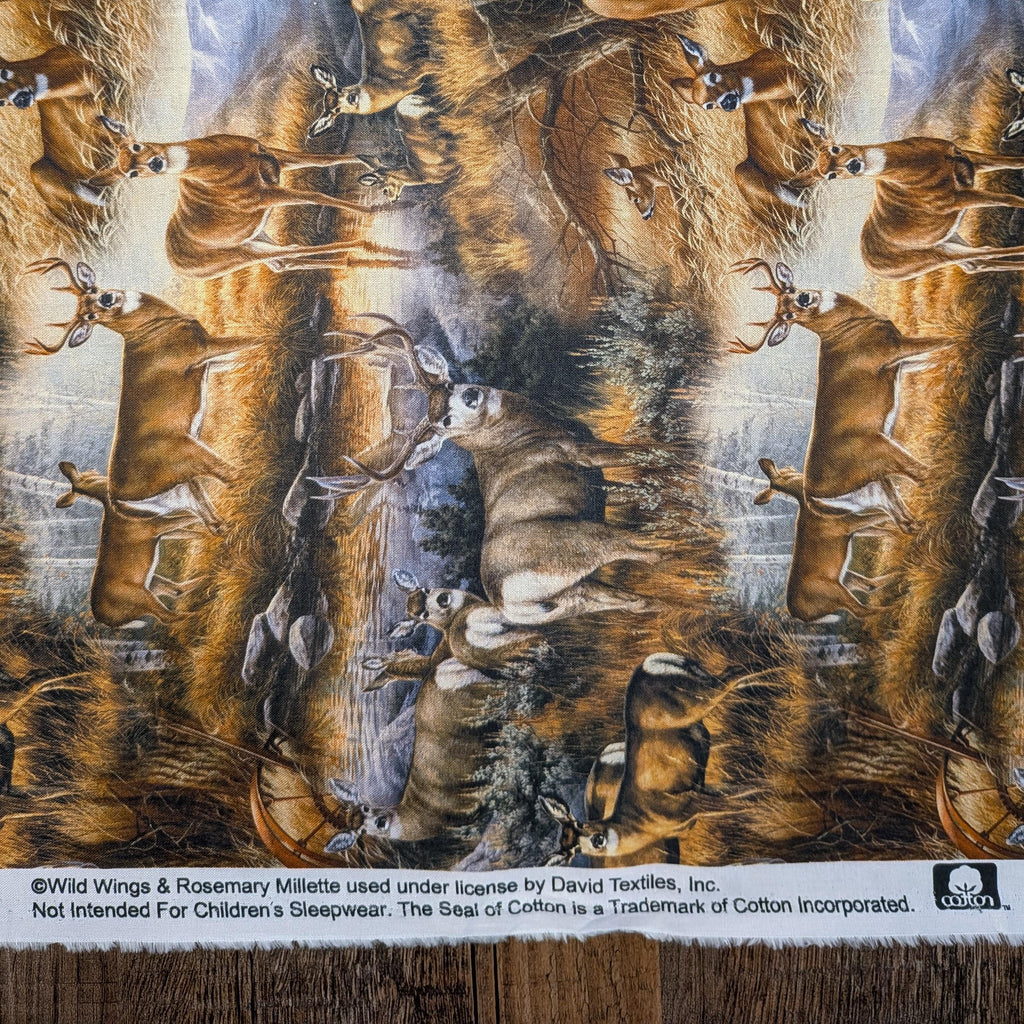 David Textiles ~ DEER GLANCE (Potpourri of Novelty) ~ Multi ~ Sold by the 1/2 Yard