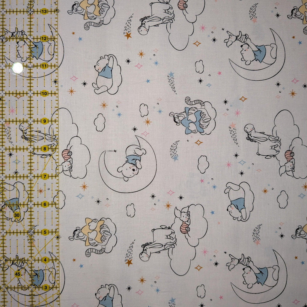 Springs Creative ~ Winnie The POOH BABY FRIENDS (Licensed Print) ~ White ~ Sold by the 1/2 Yard