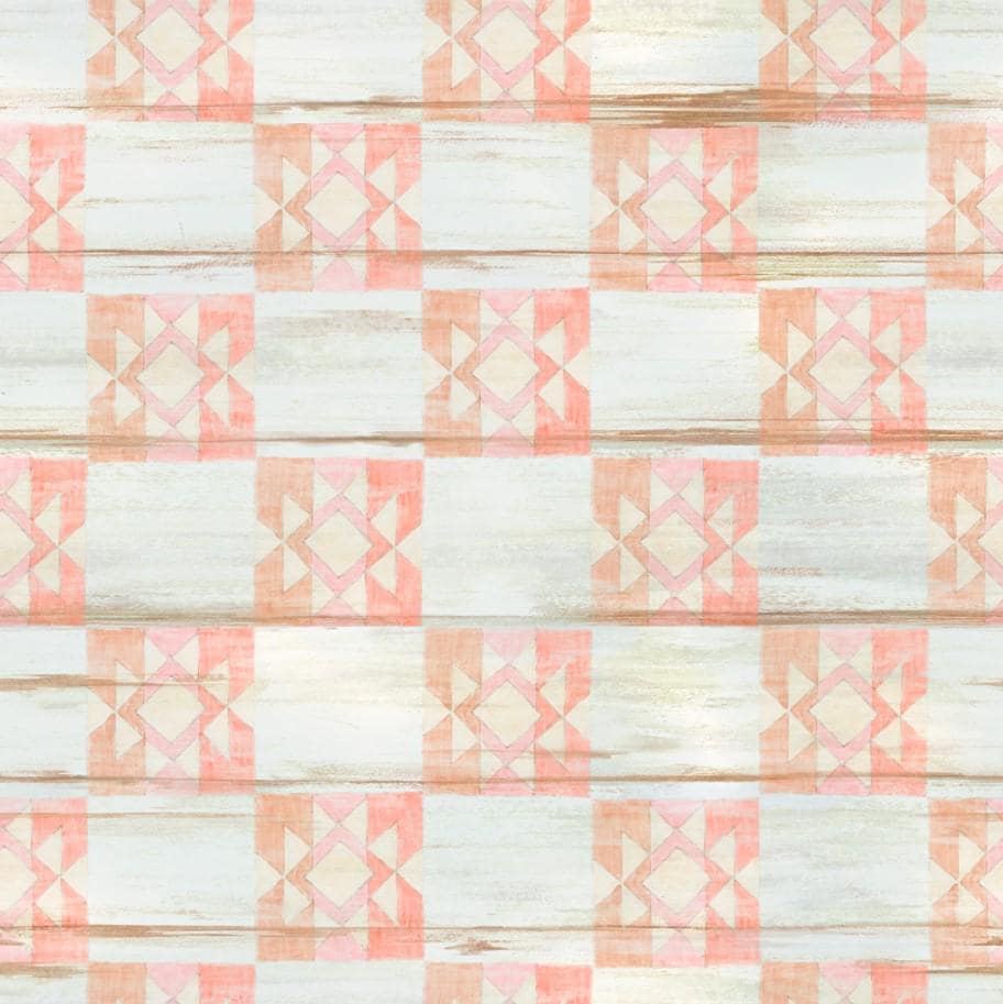 Springs Creative ~ Highland Ranch ~ NAVAJO GEO ~ (Licensed Print) ~ Dusty Rose ~ Sold by the 1/2 Yard
