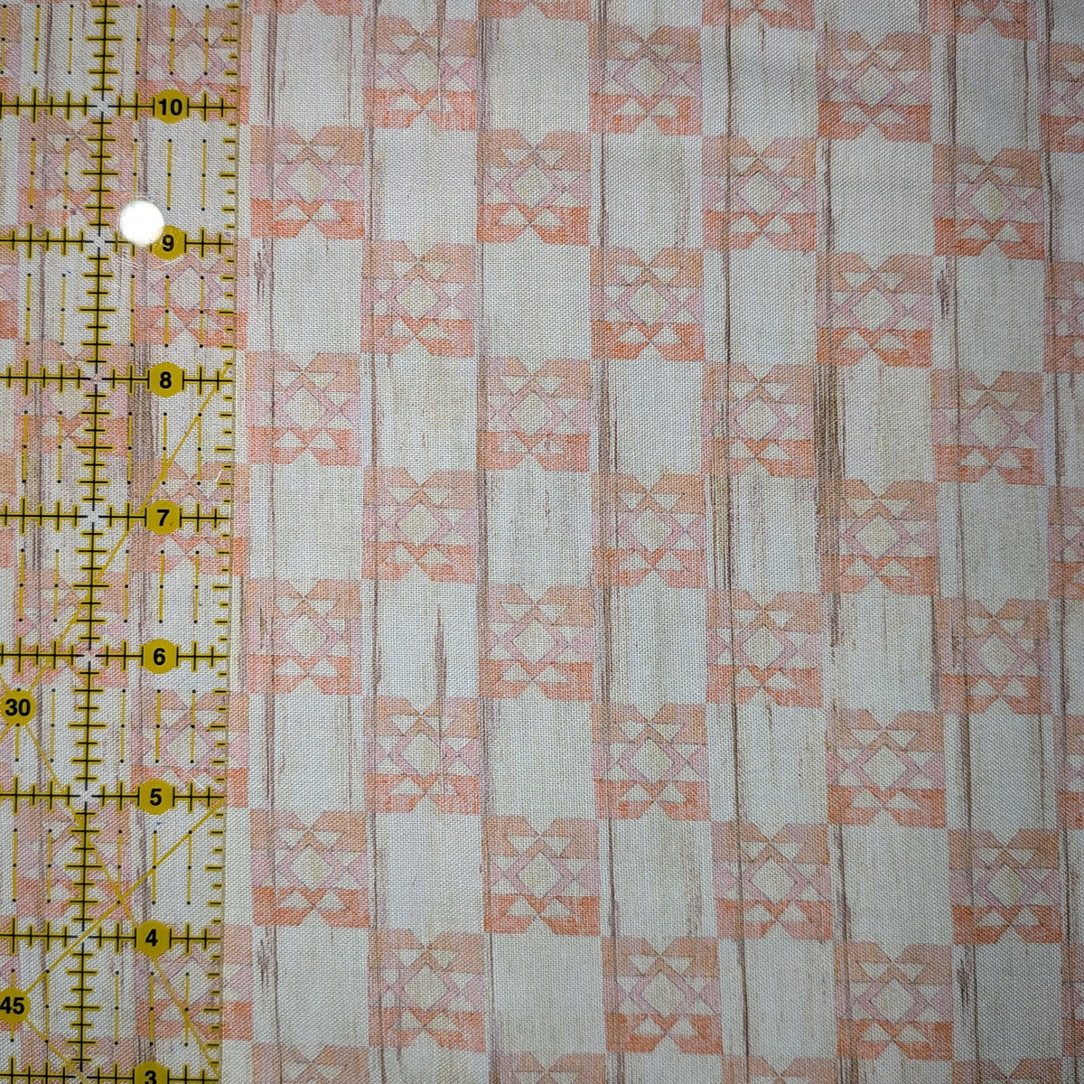 Springs Creative ~ Highland Ranch ~ NAVAJO GEO ~ (Licensed Print) ~ Dusty Rose ~ Sold by the 1/2 Yard
