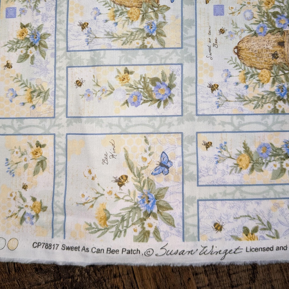 Springs Creative ~ Sweet As Can Bee ~ PATCH ~ (Licensed Print) ~ Multi ~ Sold by the 1/2 Yard
