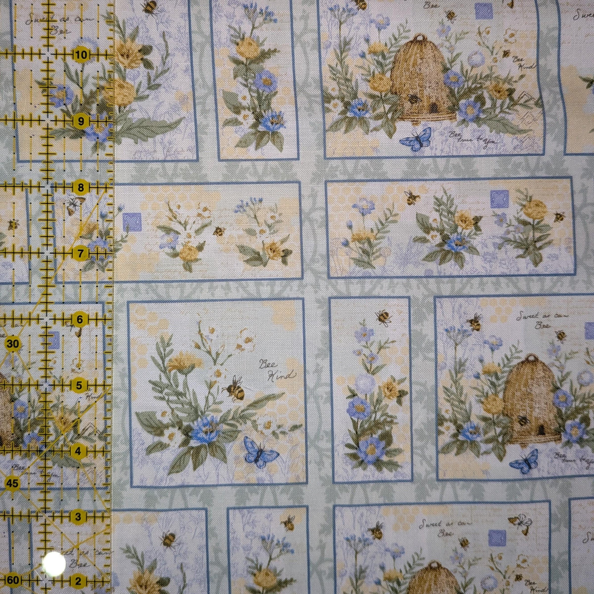 Springs Creative ~ Sweet As Can Bee ~ PATCH ~ (Licensed Print) ~ Multi ~ Sold by the 1/2 Yard