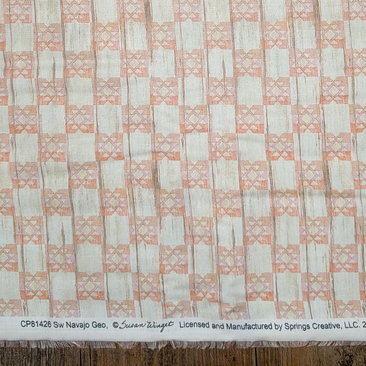 Springs Creative ~ Highland Ranch ~ NAVAJO GEO ~ (Licensed Print) ~ Dusty Rose ~ Sold by the 1/2 Yard