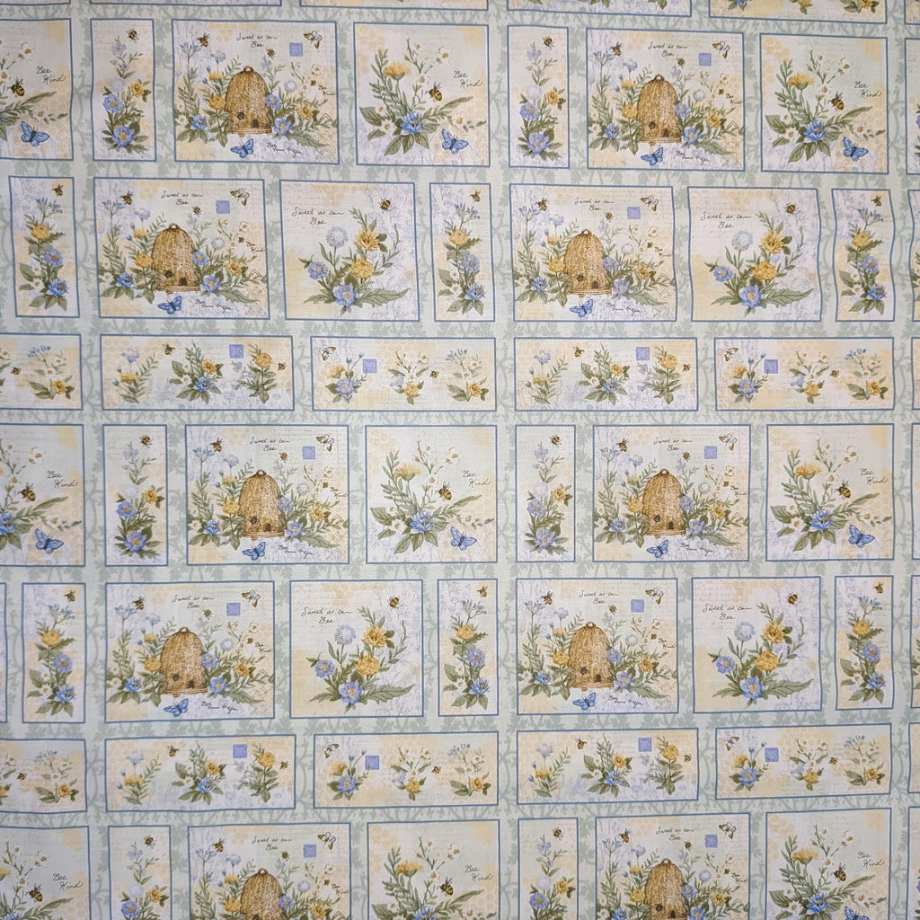 Springs Creative ~ Sweet As Can Bee ~ PATCH ~ (Licensed Print) ~ Multi ~ Sold by the 1/2 Yard