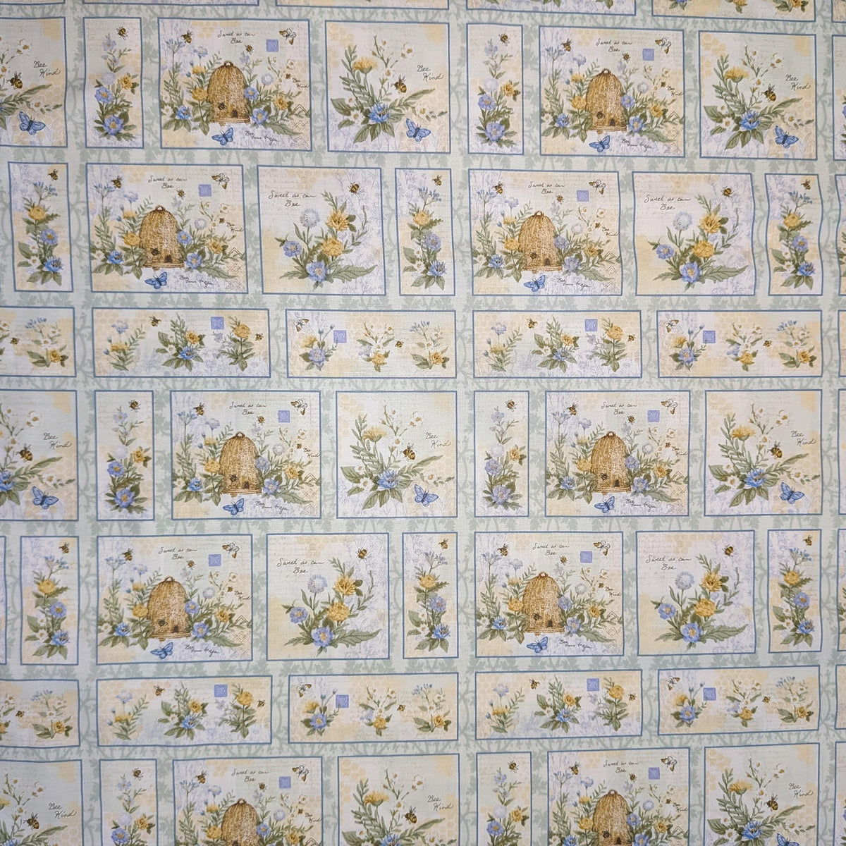 Springs Creative ~ Sweet As Can Bee ~ PATCH ~ (Licensed Print) ~ Multi ~ Sold by the 1/2 Yard