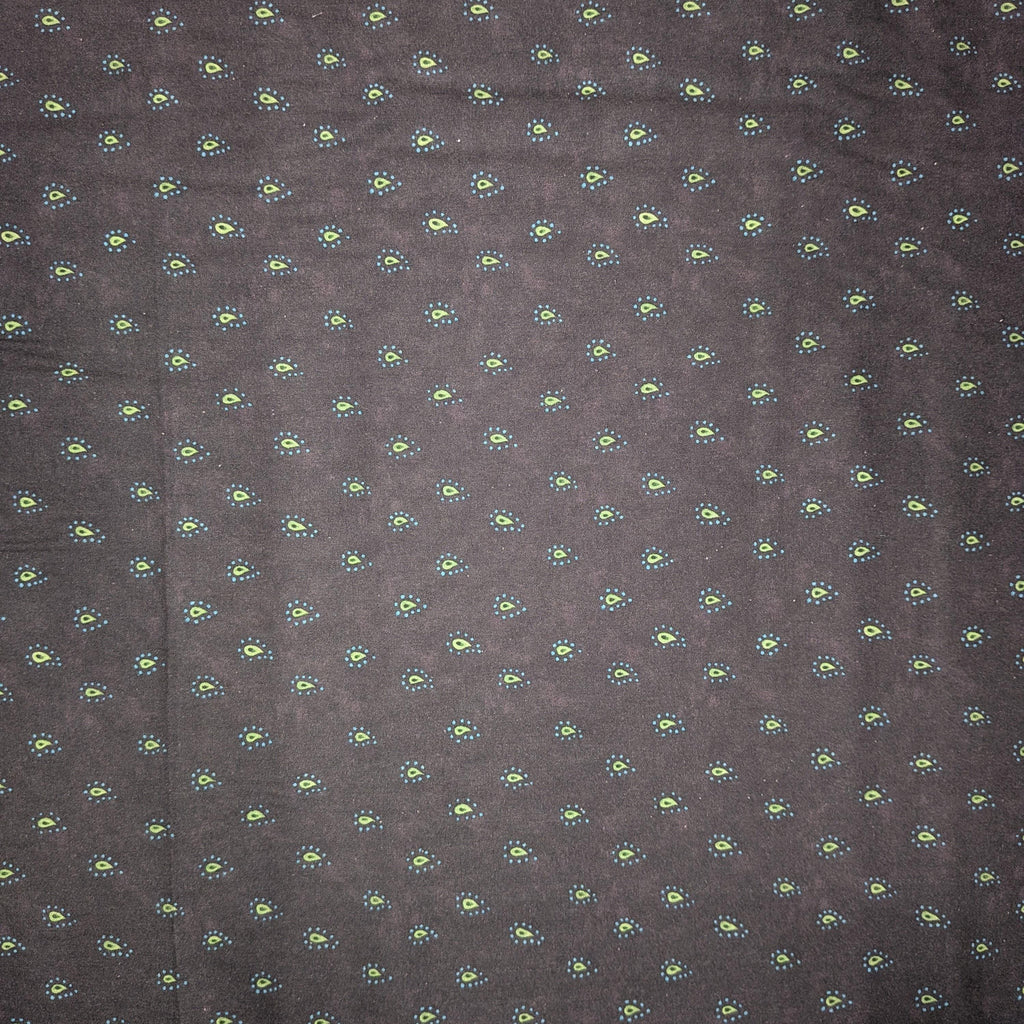 Springs Creative ~ Calico Red ~ RAIN DROP ~ (Licensed Print) ~ Navy ~ Sold by the 1/2 Yard