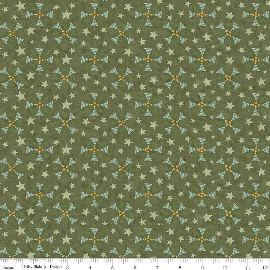 Riley Blake Designs ~ Naughty Or Nice ~ TREES ~ Black or Green ~ Cotton Quilting Fabric ~ Sold by the 1/2 Yard