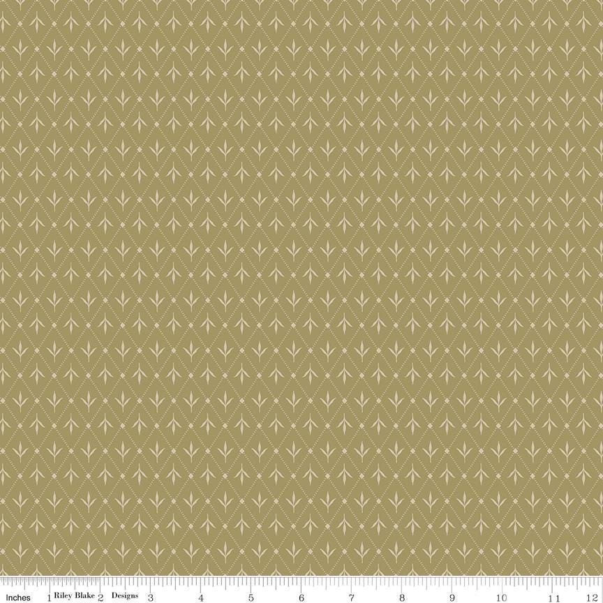 Riley Blake Designs ~ Threads Of Grace ~ IVY ~ Lemongrass ~ Cotton Quilting Fabric ~ Sold by the 1/2 Yard