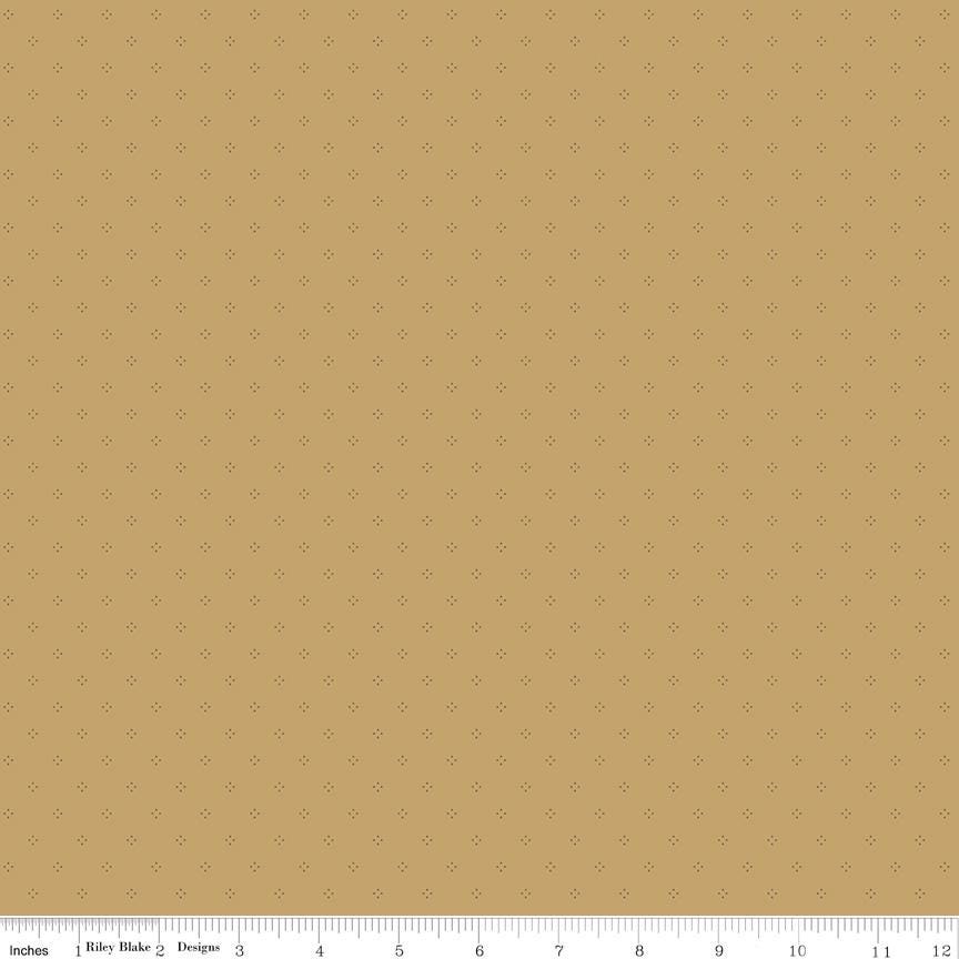 Riley Blake Designs ~ Threads Of Grace ~ DOTS ~ Gold or Green ~ Cotton Quilting Fabric ~ Sold by the 1/2 Yard