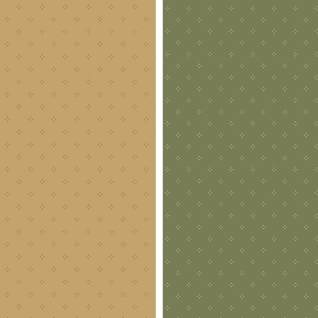 Riley Blake Designs ~ Threads Of Grace ~ DOTS ~ Gold or Green ~ Cotton Quilting Fabric ~ Sold by the 1/2 Yard