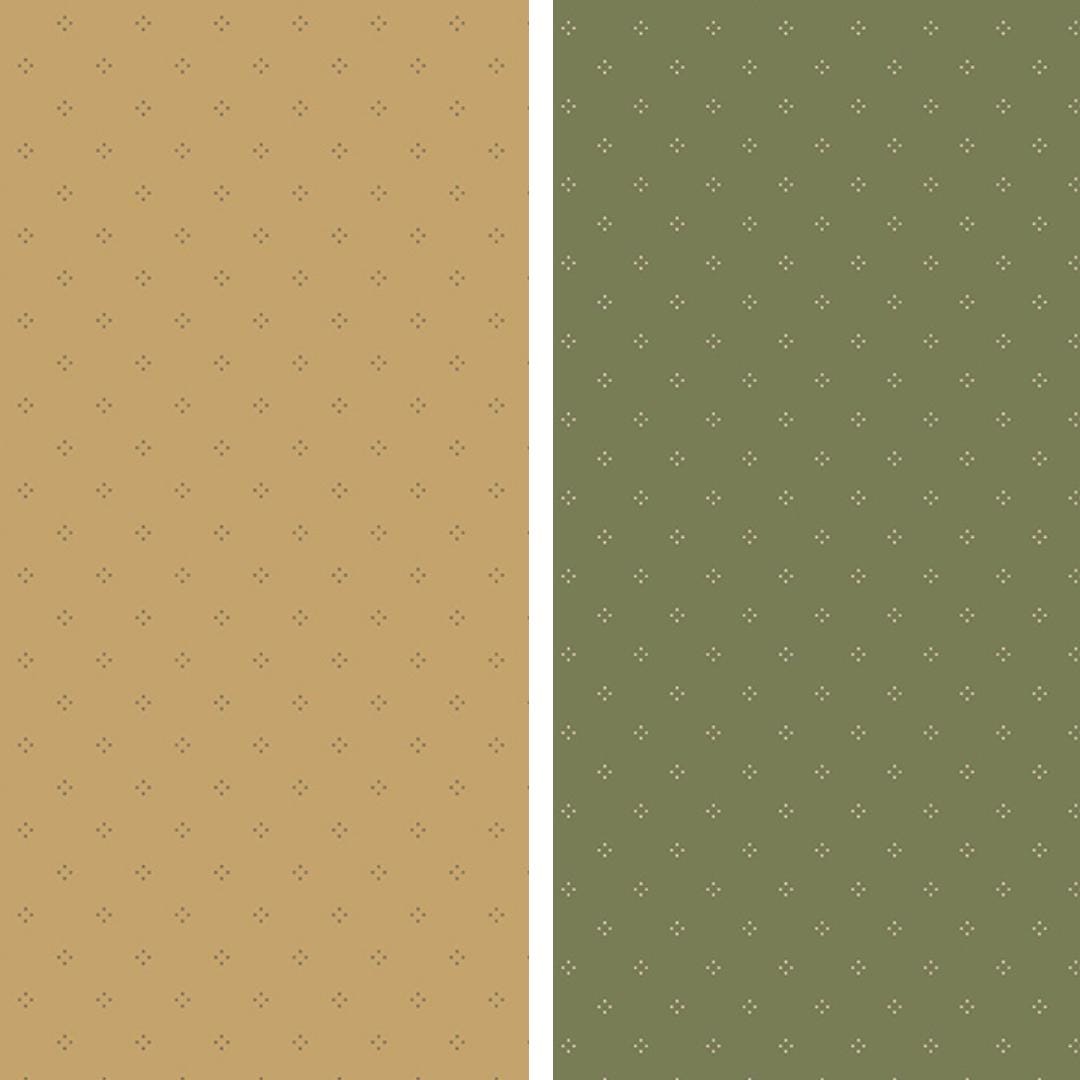Riley Blake Designs ~ Threads Of Grace ~ DOTS ~ Gold or Green ~ Cotton Quilting Fabric ~ Sold by the 1/2 Yard