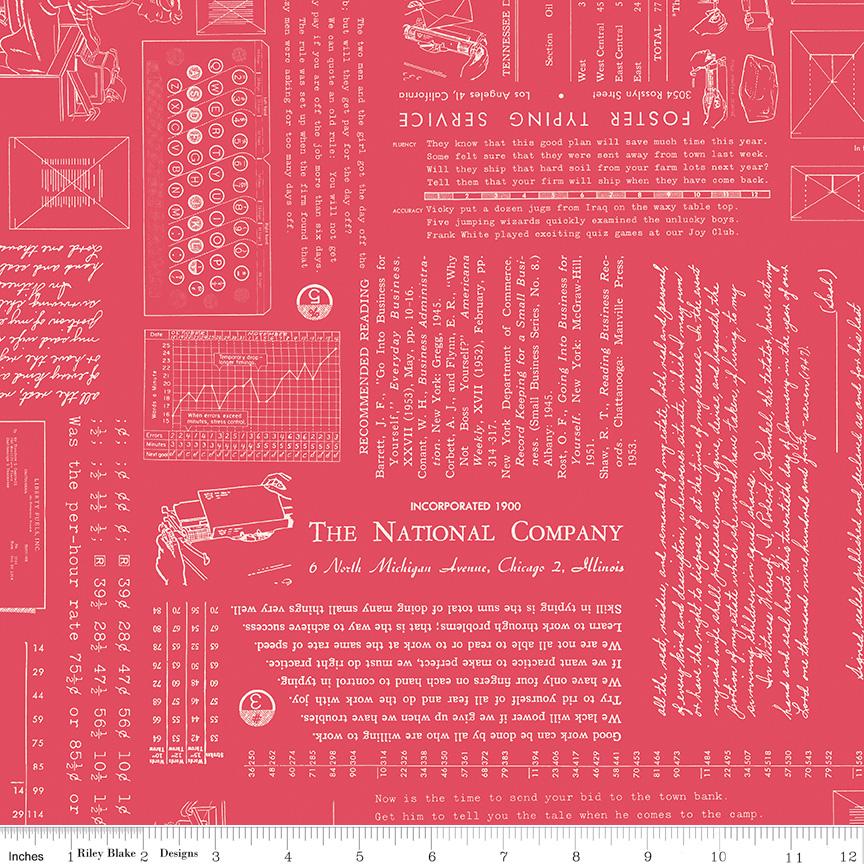 Riley Blake Designs ~ TYPE/ography ~ Alpine, Blackboard, Lettuce, Lagoon, and Tea Rose ~ Cotton Quilting Fabric ~ Sold by the 1/2 Yard