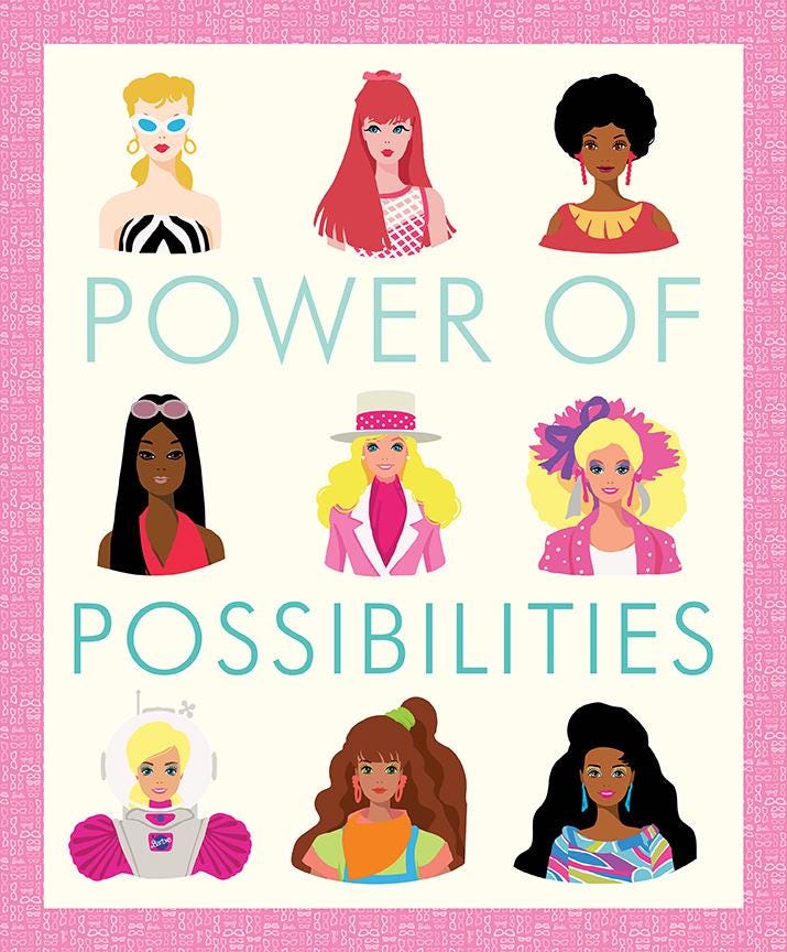 Riley Blake Designs ~ Barbie World ~ 36" Power Of Possibilities Panel ~ Cotton Quilting Fabric ~ Sold by the 1/2 Yard
