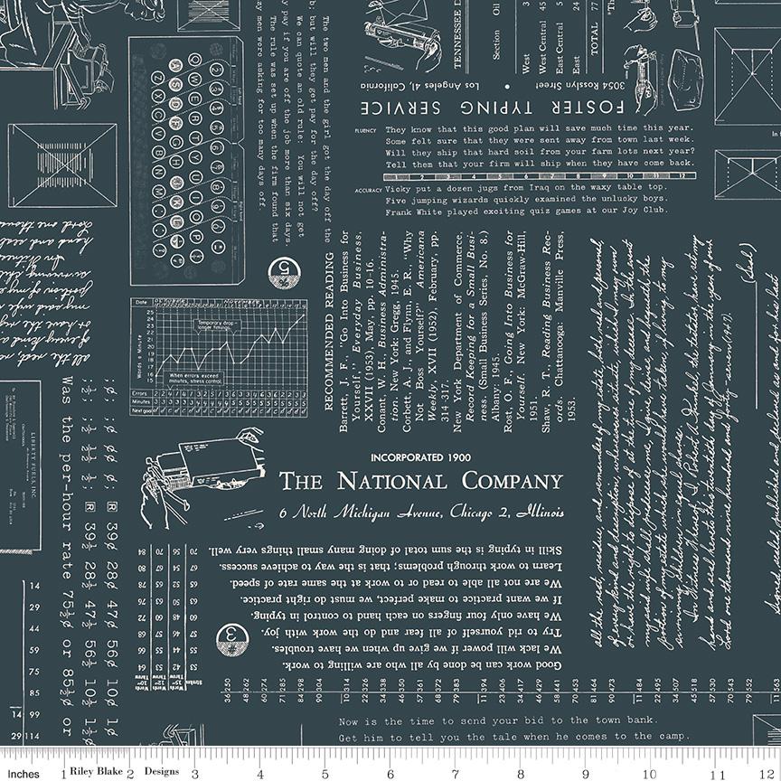Riley Blake Designs ~ TYPE/ography ~ Alpine, Blackboard, Lettuce, Lagoon, and Tea Rose ~ Cotton Quilting Fabric ~ Sold by the 1/2 Yard
