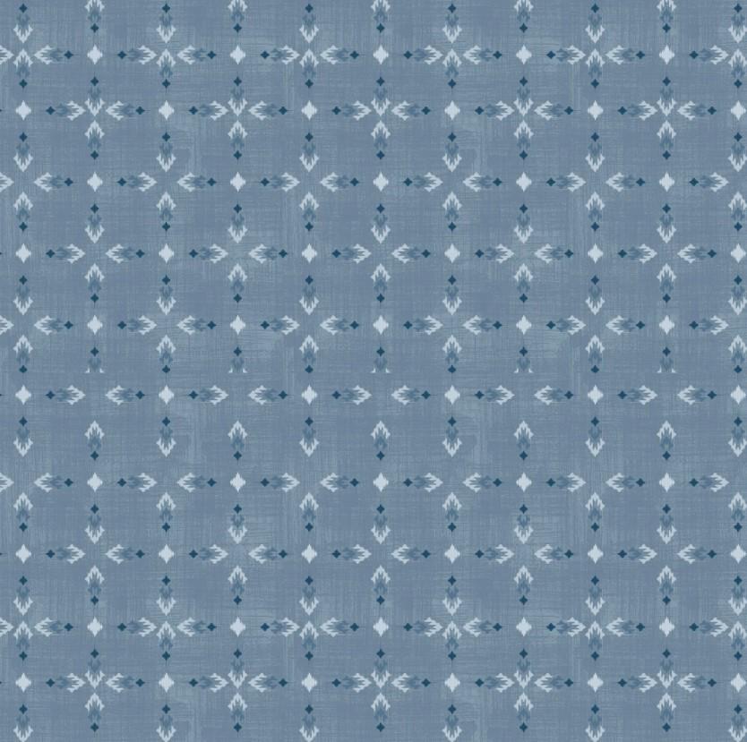 Wilmington Prints ~Timberland Trails ~ TRIBAL ALL OVER ~ Green or Blue ~ Sold by the 1/2 Yard