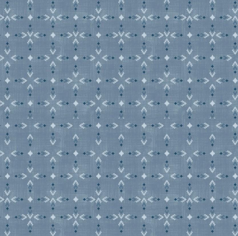 Wilmington Prints ~Timberland Trails ~ TRIBAL ALL OVER ~ Green or Blue ~ Sold by the 1/2 Yard
