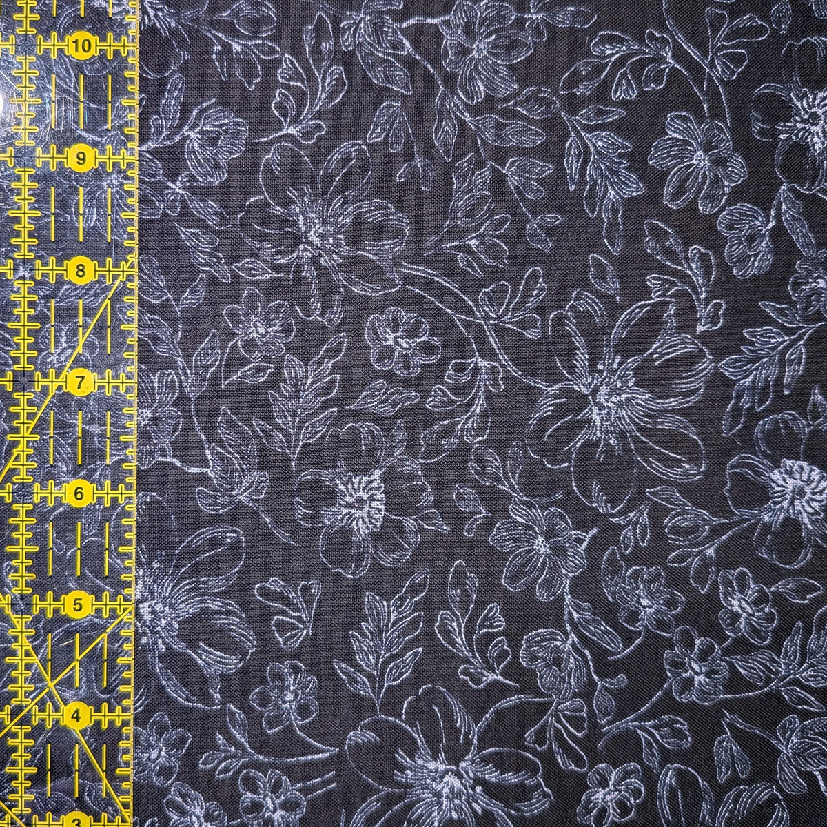 Wilmington Prints ~ Scarlet Dreams ~ FLORAL TOILE ~ Black ~ Sold by the 1/2 Yard