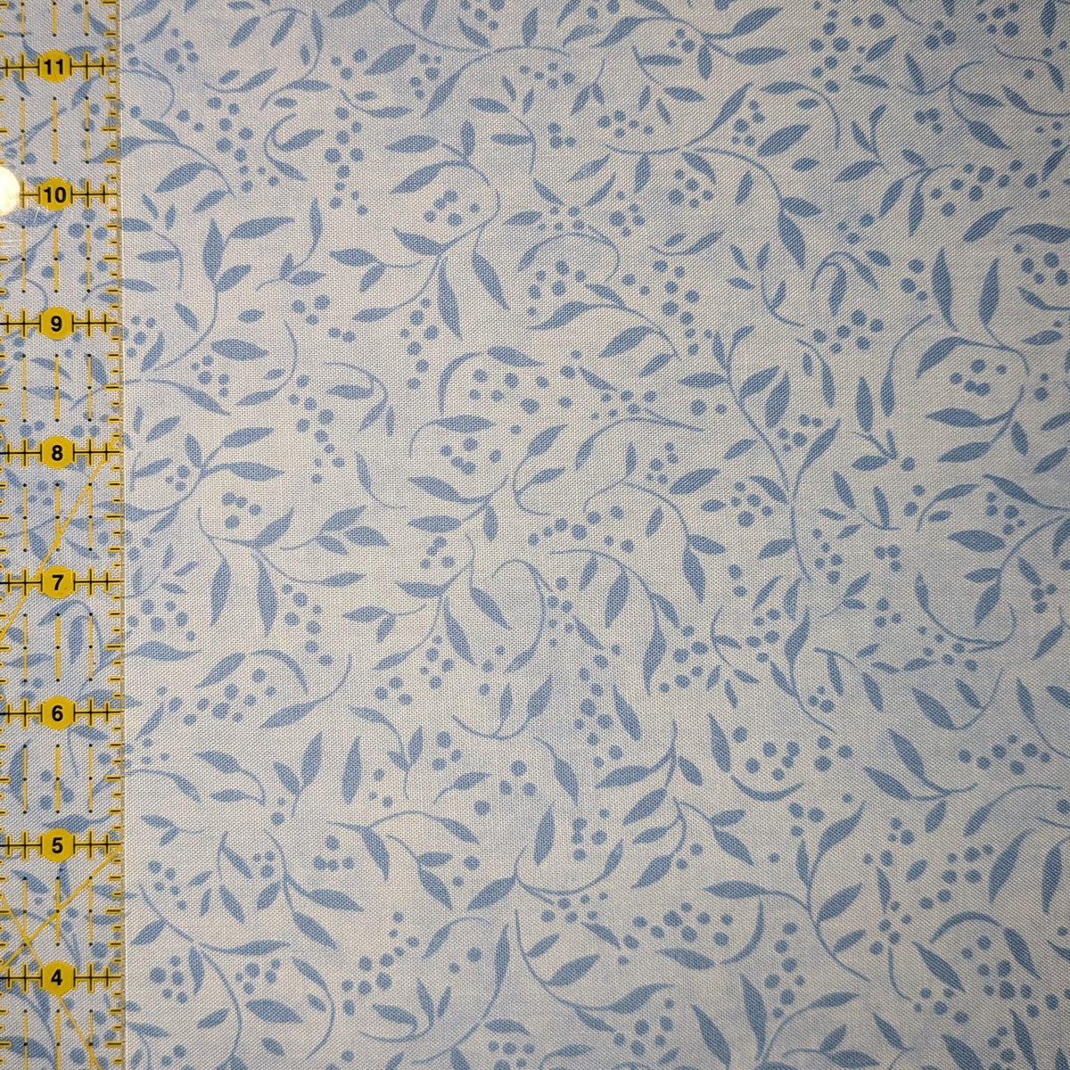 Wilmington Prints ~ Country Blue ~ TONAL LEAVES ~ Light Blue or Gray ~ Sold by the 1/2 Yard
