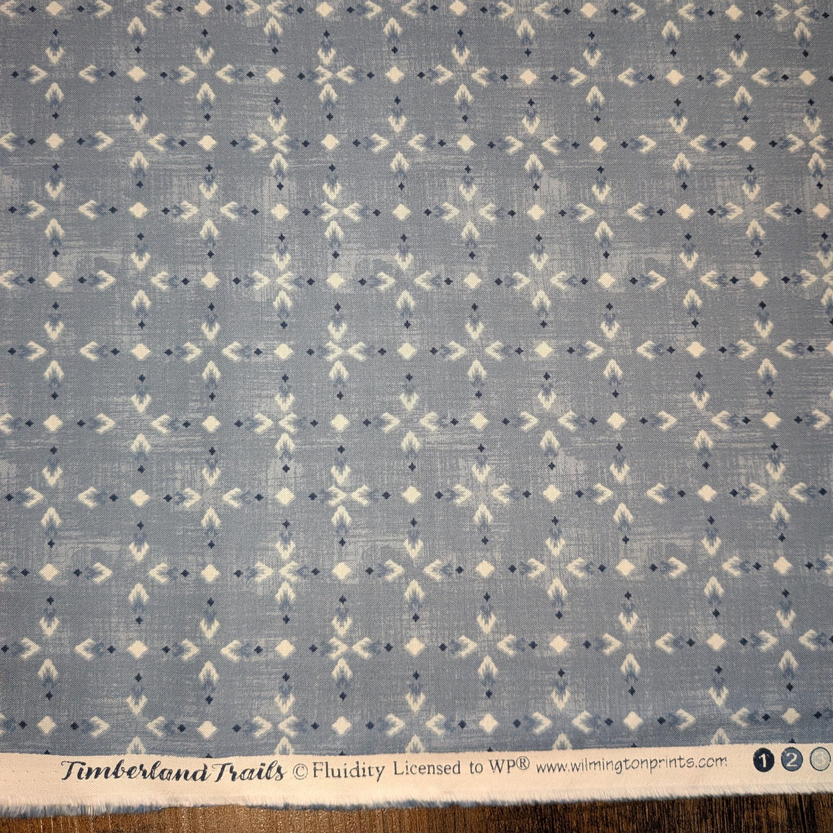 Wilmington Prints ~Timberland Trails ~ TRIBAL ALL OVER ~ Green or Blue ~ Sold by the 1/2 Yard