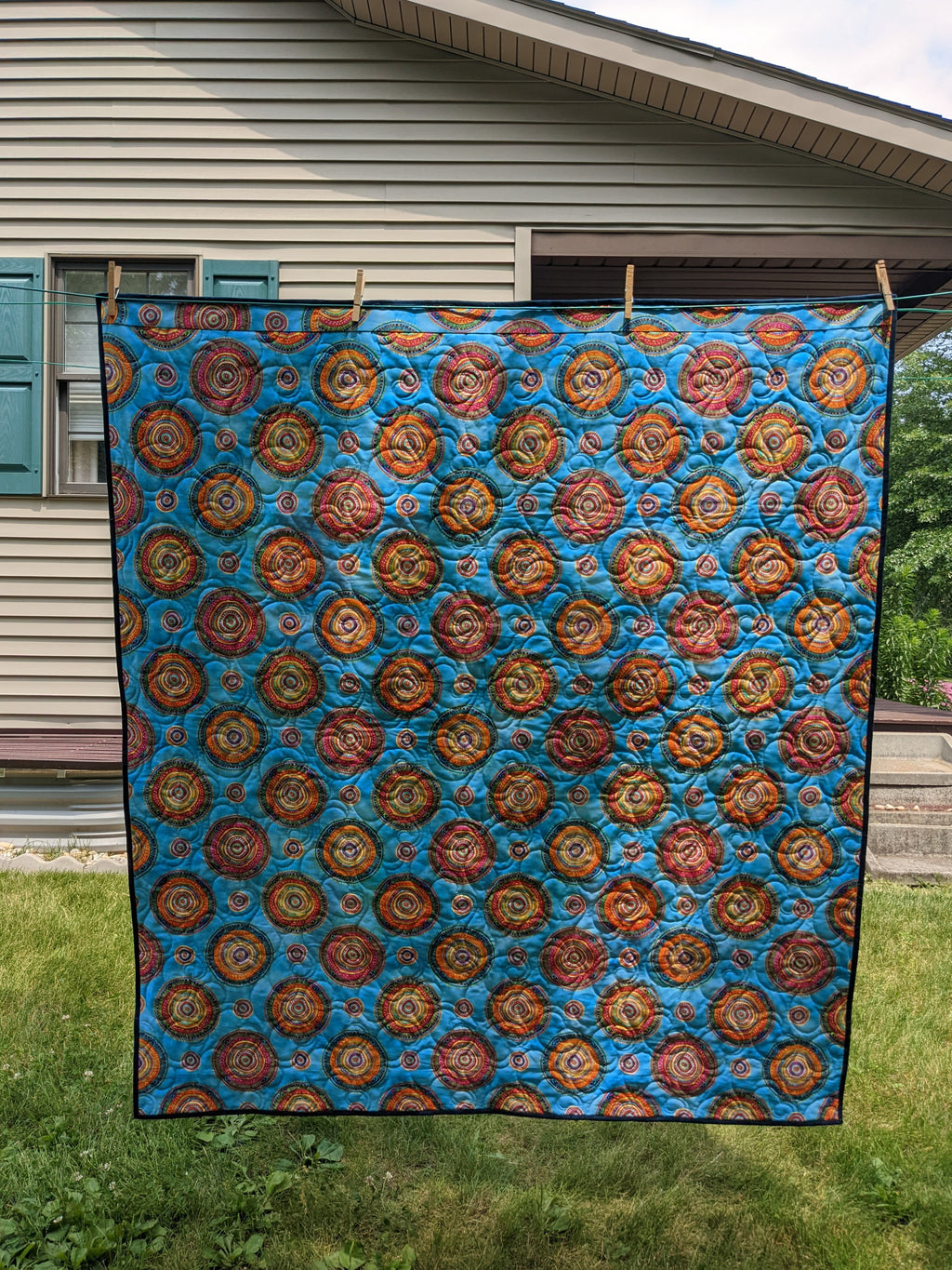 NEW ~ Songbird Serenade Wall-hanging with Rod Placket ~ P&B Textiles ~ Machine Quilted ~ Finished